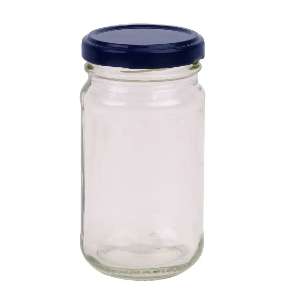 24x 375ml Flint Glass Jars + Twist Lids - Round Food Storage Preserving Jar - Home & Garden > Storage