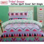 250TC Tribal Dream 100% Cotton Quilt Cover Set Single - Home & Garden > Bedding