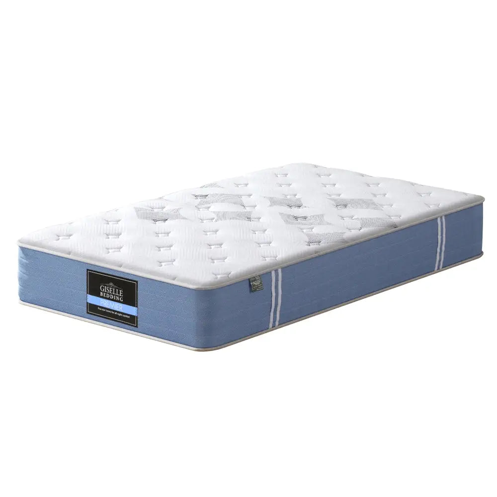 25cm Giselle Mattress Single Bed Pocket Spring Mattresses - Furniture > Mattresses > Single Mattress