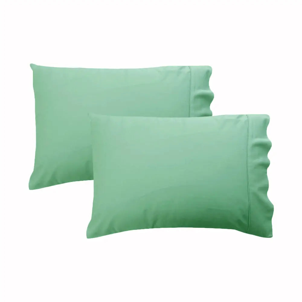 280TC Luxury Percale Standard Pillowcases Frost - Home & Garden > Bedding
