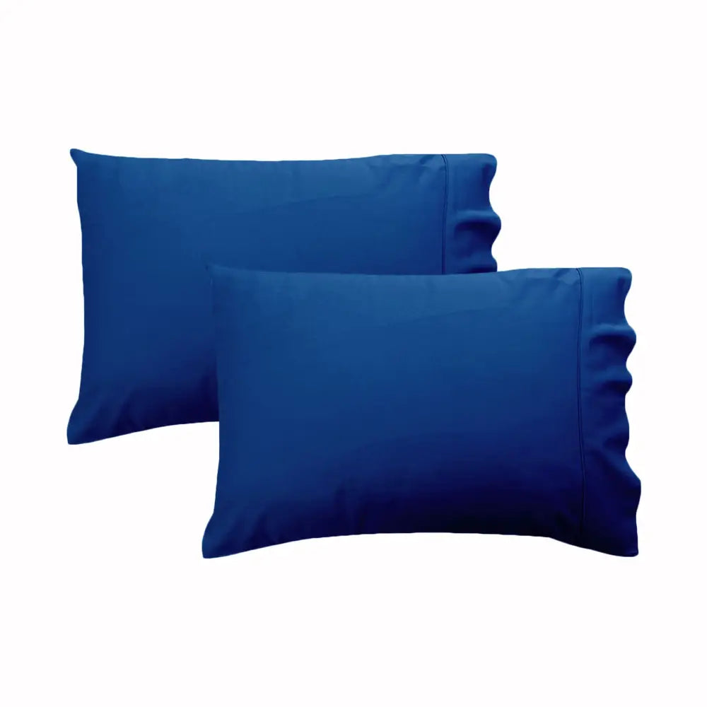 280TC Luxury Percale Standard Pillowcases Pacific - Home & Garden > Bedding