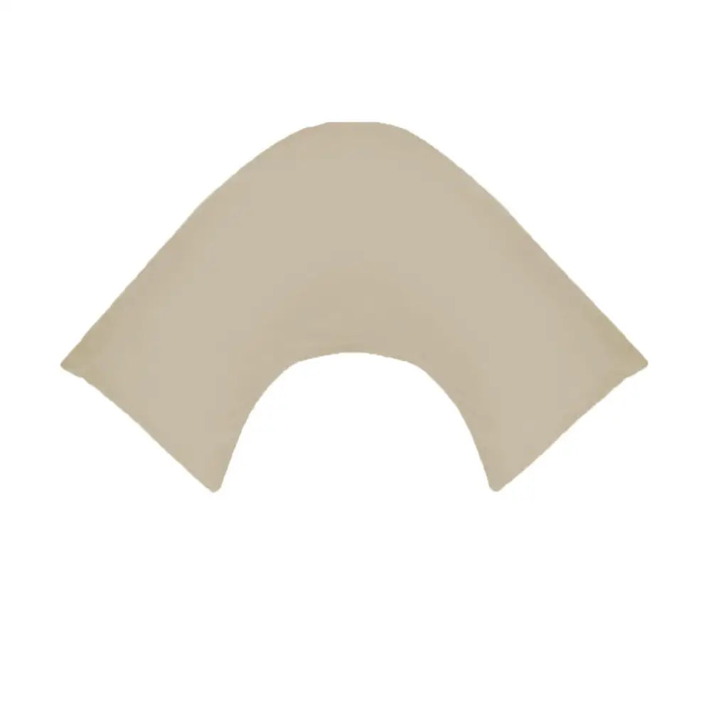 280TC Polyester Cotton V Shape Pillowcase Latte - Home & Garden > Bedding
