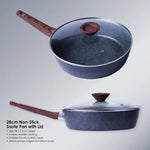 28cm PFOA Free Non-Stick Saute Pan with Lid - Home & Garden > Kitchenware > Kitchen Utensils