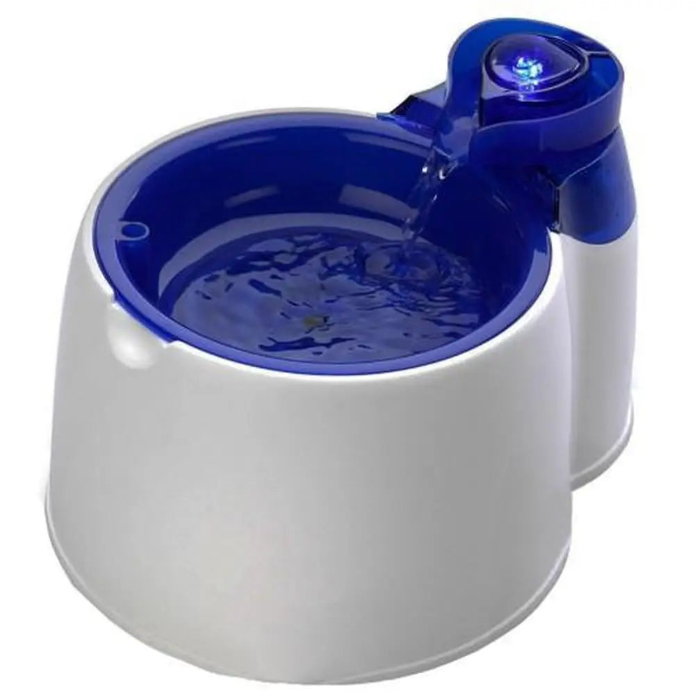 2L Fountain Fresh Pet Water Filter Bowl - Interactive Dog Cat Purifier - Pet Care > Dog Supplies > Dog Bowls Feeders &