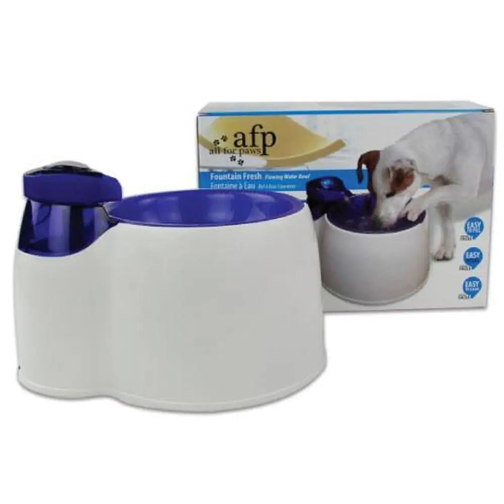2L Fountain Fresh Pet Water Filter Bowl - Interactive Dog Cat Purifier - Pet Care > Dog Supplies > Dog Bowls Feeders &