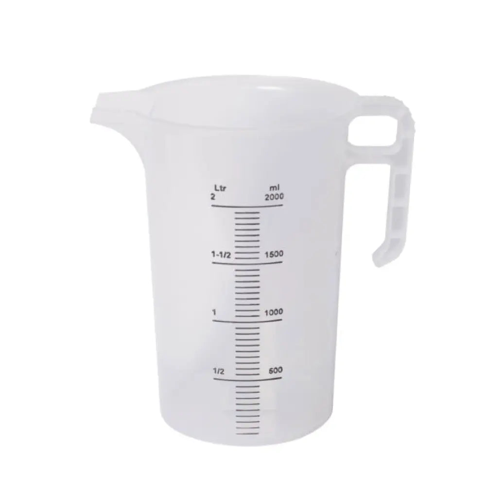 2L Measuring Jug Heavy Duty Clear Plastic Propylene Food Grade BPA 5 Pro-Jug - Home & Garden > Kitchenware