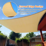 2m x 3m Rectangle Sun Shade Sails for Patios Sun UV Outdoor Canopy Backyard Sunshades - Home & Garden > Shading >