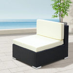 2PC Gardeon Outdoor Furniture Sofa Set Wicker Rattan Garden Lounge Chair Setting - Furniture > Outdoor