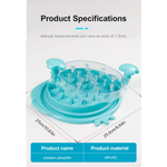 2pcs blue New Chicken Shredder - Effortless Chicken Breast Shredding Tool for Meal Prep and Baby Food - Appliances >