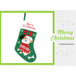 2pcs cute dog christmas stockings cartoon christmas socks gift bag christmas decoration socks christmas tree pendant