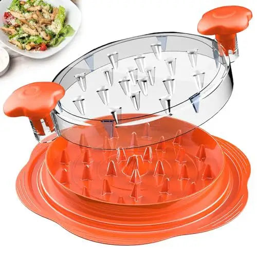 2pcs orange New Chicken Shredder - Effortless Chicken Breast Shredding Tool for Meal Prep and Baby Food - Appliances >