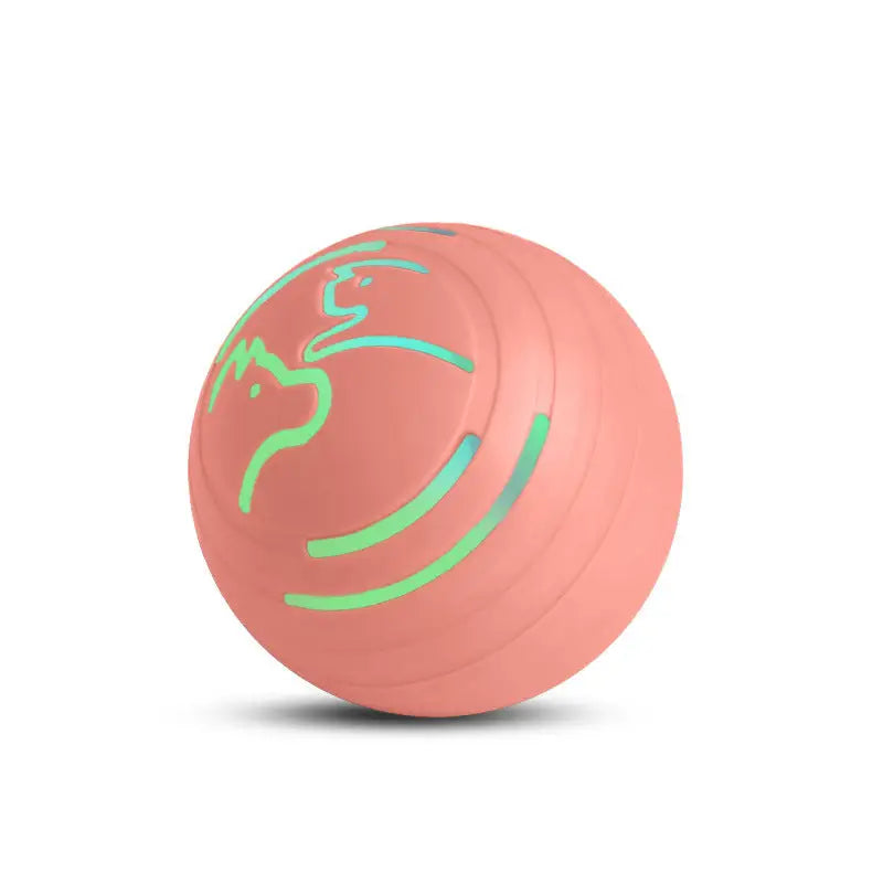 2PCS Pink Rechargeable Automatic Jumping Pet Toy Ball - Interactive Smart Play Ball for Dogs & Cats - Pet Care > Toys >