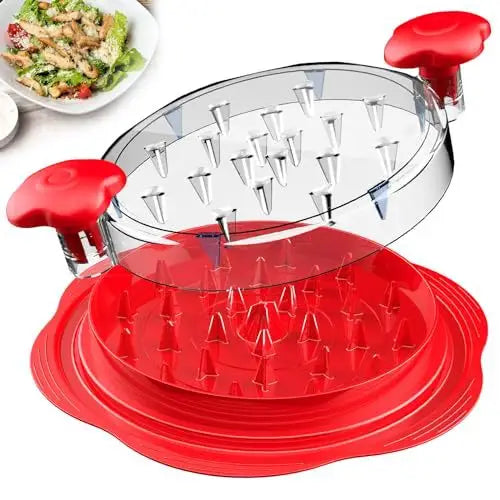 2pcs Red New Chicken Shredder - Effortless Chicken Breast Shredding Tool for Meal Prep and Baby Food - Appliances >