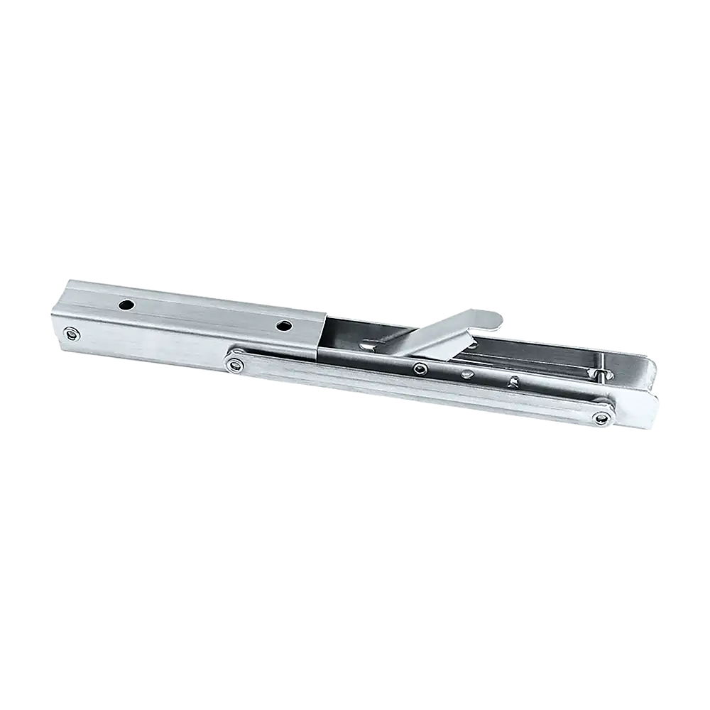 2x 10’’ Stainless Steel Folding Table Bracket Shelf Bench 50kg Load Heavy Duty - Furniture > Office