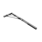 2x 20’’ Stainless Steel Folding Table Bracket Shelf Bench 50kg Load Heavy Duty - Furniture > Office