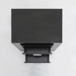 2X Bedside Table Side Storage Cabinet Nightstand Bedroom 2 Drawer 1 Shelf ZURI BLACK - Furniture > Bedroom > Bedside