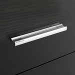 2X Bedside Table Side Storage Cabinet Nightstand Bedroom 2 Drawer 1 Shelf ZURI BLACK - Furniture > Bedroom > Bedside