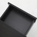 2X Bedside Table Side Storage Cabinet Nightstand Bedroom 2 Drawer 1 Shelf ZURI BLACK - Furniture > Bedroom > Bedside