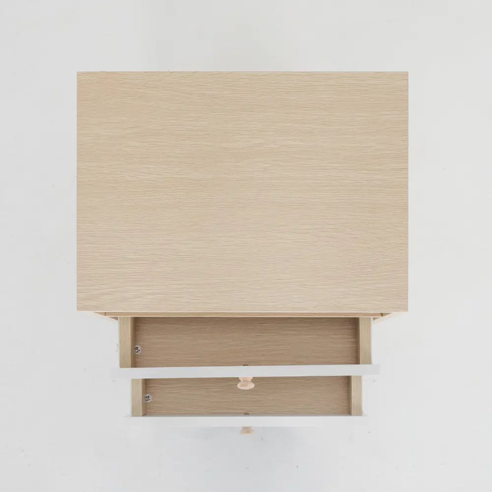 2X Bedside Table Side Storage Cabinet Nightstand Bedroom 2 Drawer ANYA OAK - Furniture > Bedroom > Bedside Tables