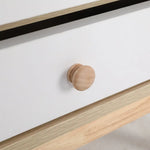 2X Bedside Table Side Storage Cabinet Nightstand Bedroom 2 Drawer ANYA OAK - Furniture > Bedroom > Bedside Tables