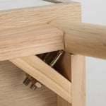 2X Bedside Table Side Storage Cabinet Nightstand Bedroom 2 Drawer ANYA OAK - Furniture > Bedroom > Bedside Tables