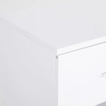 2X Bedside Tables Storage Cabinet Nightstand 1 Drawer 1 Shelf ELLA WHITE - Furniture > Bedroom > Bedside Tables