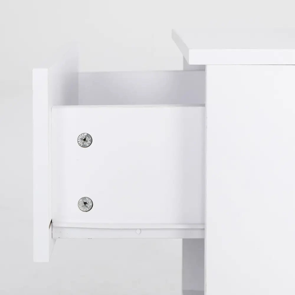 2X Bedside Tables Storage Cabinet Nightstand 1 Drawer 1 Shelf ELLA WHITE - Furniture > Bedroom > Bedside Tables