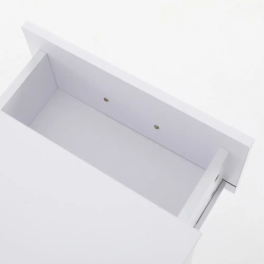 2X Bedside Tables Storage Cabinet Nightstand 1 Drawer 1 Shelf ELLA WHITE - Furniture > Bedroom > Bedside Tables