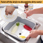 2x Collapsible Strainer Foldable Fruit Veggies Wash Colander Storage Basket - Home & Garden > Kitchenware