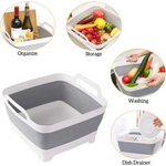 2x Collapsible Strainer Foldable Fruit Veggies Wash Colander Storage Basket - Home & Garden > Kitchenware