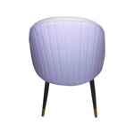 2X Dining Chairs Purple Colour Premium Leatherette Carbon Steel Frame Firm Support - Furniture > Dining