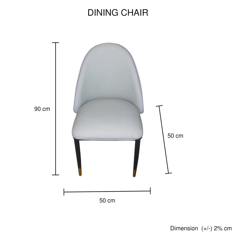2X Dining Chairs Purple Colour Premium Leatherette Carbon Steel Frame Firm Support - Furniture > Dining