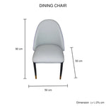 2X Dining Chairs Purple Colour Premium Leatherette Carbon Steel Frame Firm Support - Furniture > Dining