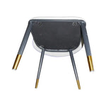 2X Dining Chairs Purple Colour Premium Leatherette Carbon Steel Frame Firm Support - Furniture > Dining