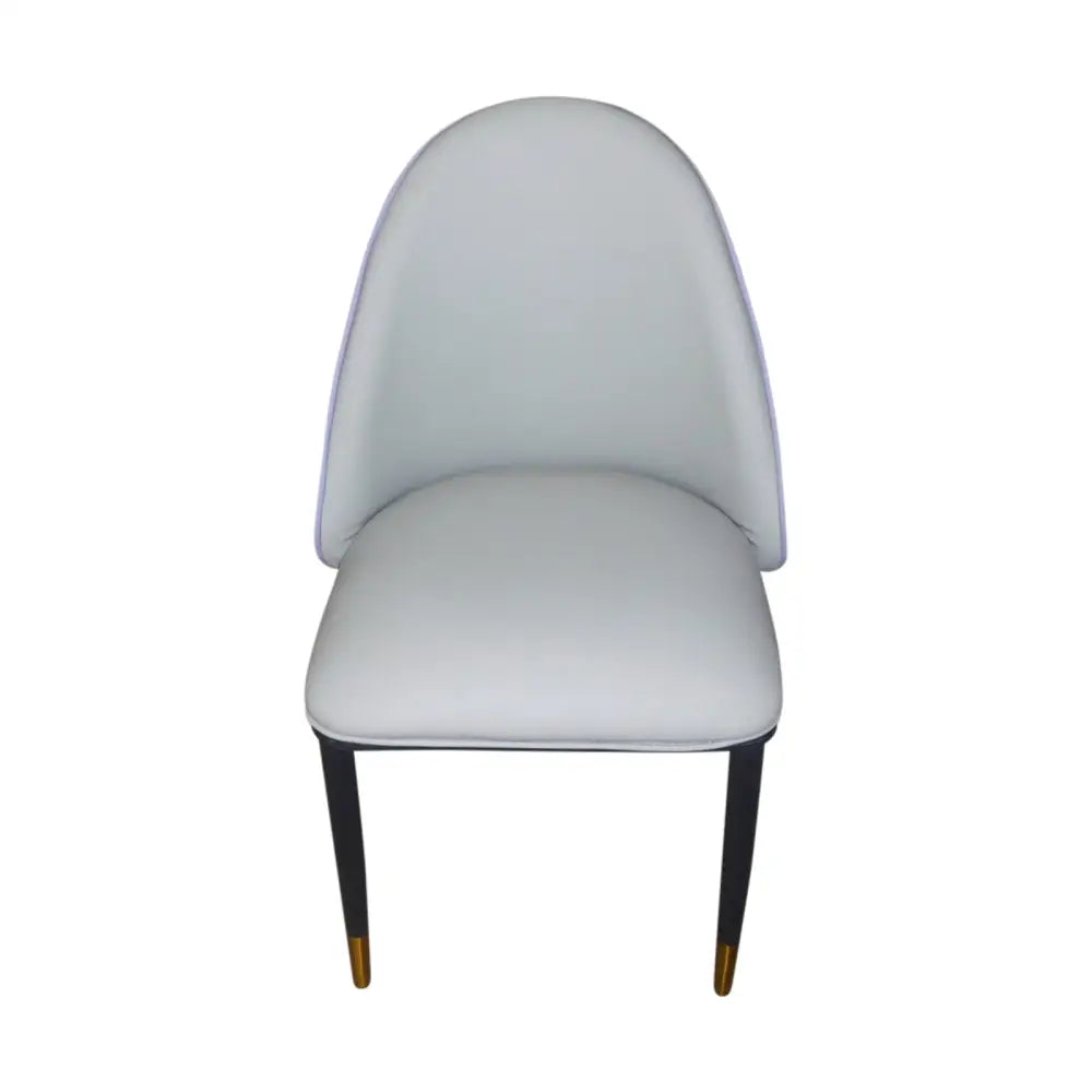 2X Dining Chairs Purple Colour Premium Leatherette Carbon Steel Frame Firm Support - Furniture > Dining