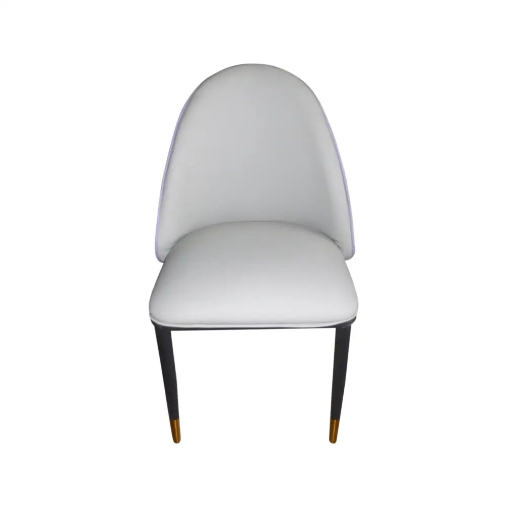 2X Dining Chairs Purple Colour Premium Leatherette Carbon Steel Frame Firm Support - Furniture > Dining