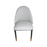 2X Dining Chairs Purple Colour Premium Leatherette Carbon Steel Frame Firm Support - Furniture > Dining