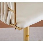 2x Height Adjustable Blue Swivel Bar Stool Velvet Golden Round Base Barstools Chairs - Furniture > Bar Stools & Chairs