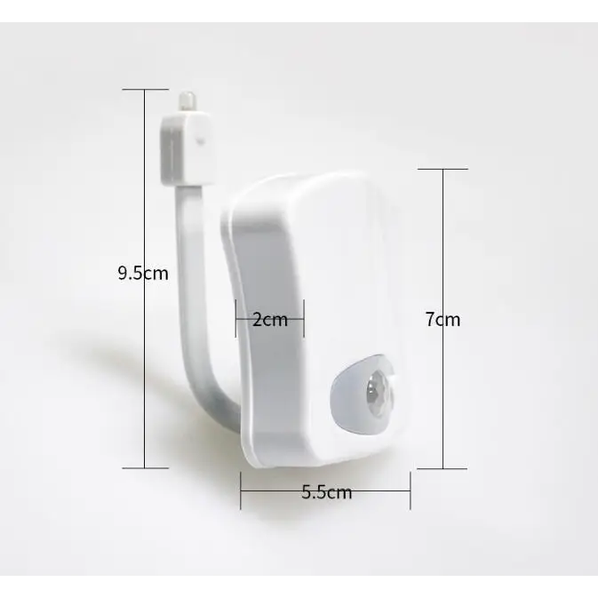 2X LED Toilet Bathroom Motion Night Light - Home & Garden > Lighting