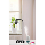 2x Pack Industrial Table Lamp with 2 USB Port for Bedside Nightstand Desk and Living Room Office (Bulb not Included)