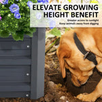 2X Raised Garden Bed Galvanised Steel Planter 120 x 90 x 30cm GREY - Home & Garden > Garden Beds