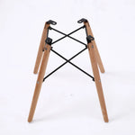 2X Retro Dining Cafe Chair DSW BLACK - Furniture > Bar Stools & Chairs
