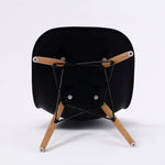 2X Retro Dining Cafe Chair DSW BLACK - Furniture > Bar Stools & Chairs