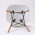2X Retro Dining Cafe Chair DSW WHITE - Furniture > Bar Stools & Chairs