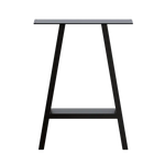 2x Rustic Dining Table Legs Steel Industrial Vintage 71cm - Black - Furniture > Office