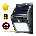 2X Solar Sensor LED Light Outdoor PIR Motion Wall Lights Waterproof - Home & Garden > Garden Lights