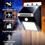 2X Solar Sensor LED Light Outdoor PIR Motion Wall Lights Waterproof - Home & Garden > Garden Lights