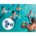 2x Water Aerobics Dumbbell EVA Aquatic Barbell Aqua Fitness - Home & Garden > Pool & Accessories