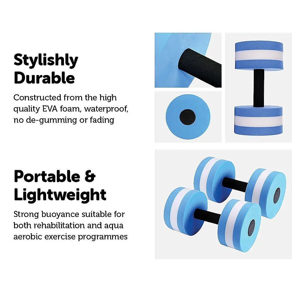 2x Water Aerobics Dumbbell EVA Aquatic Barbell Aqua Fitness - Home & Garden > Pool & Accessories