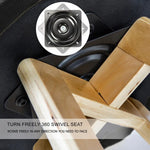 2X Wooden Bar Stool Dining Chair Leather LEILA 72cm BLACK - Furniture > Bar Stools & Chairs > Table & Bar Stools